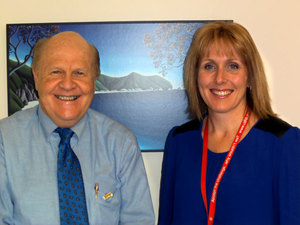 Professor Ted Shipton and Sarah Johnstone from the Canterbury District Health Board’s Pain Management Centre