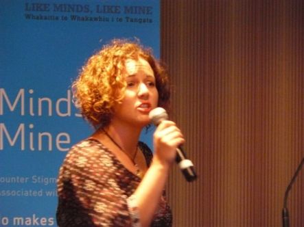 Taimi Allan in full swing at the recent Like Minds campaign provides seminar in Auckland