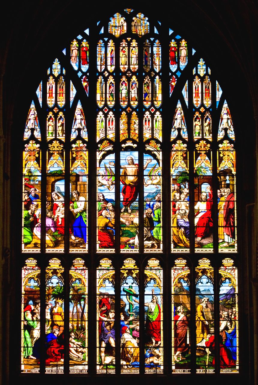 Norwich Cathedral west window, by George Hedgeland (1853)