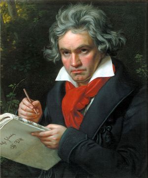 Portrait of Ludwig van Beethoven when composing the Missa Solemnis by Joseph Karl Stieler