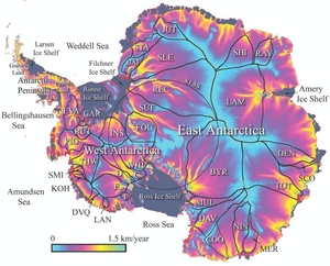 Ice floows in antarctica