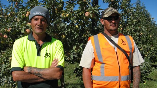 Course participants now full time workers Mahi Hauparoa and Bill Neilson