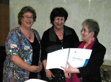 Coalition (From L-R) Deaf Aotearoa Chief Executive Rachel Noble, ABC Chief Executive Rose Wilkinson and Coalition Convenor Wendi Wicks, with report.