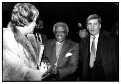 Bob Scott with friend Desmond Tutu