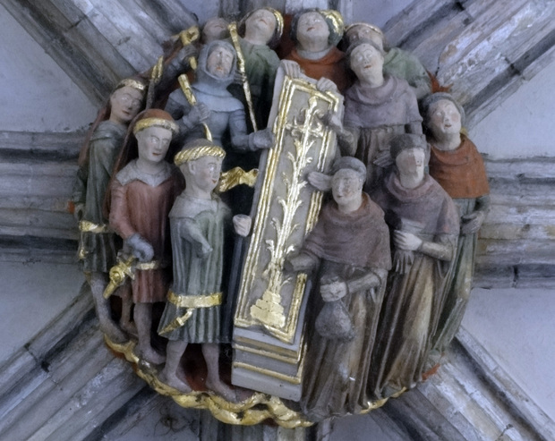 Norwich Cathedral cloister ceiling detail