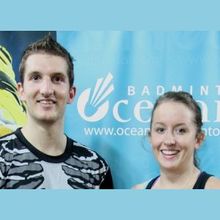 New Zealand badminton players Oliver and Susannah Leydon Davis Photo Badminton NZ