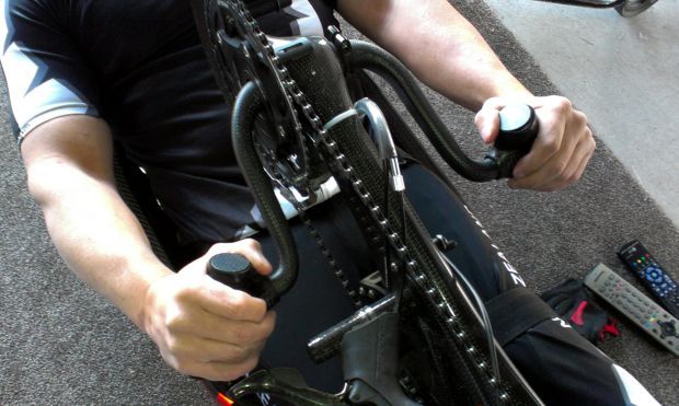 Shane spends hours turning over the pedals as part of his winter training regime RNZ