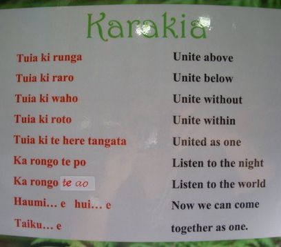 Glamorgan School Karakia