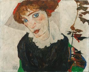 Egon Schiele Portrait of Wally Neuzil WikiCommons