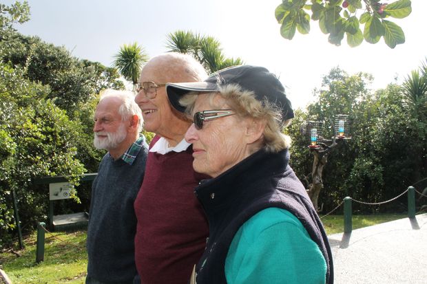 Tiritiri Ray Walter Jim Battersby Barbara Walter c RNZ