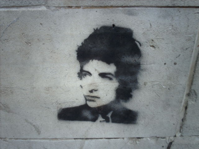 Bob Dylan Graffiti in Manchester UK
