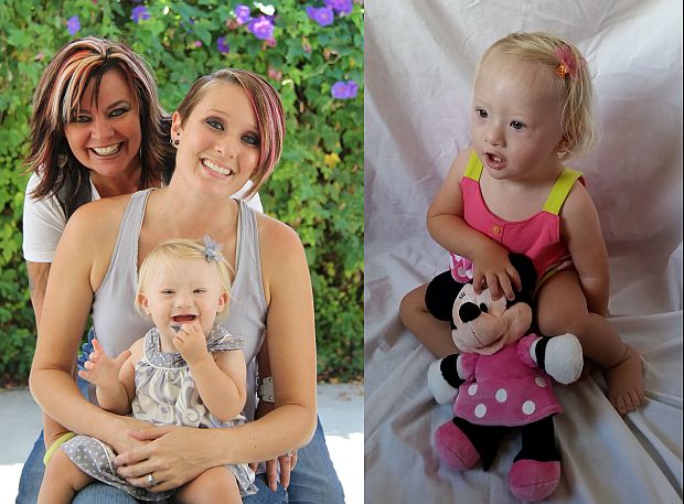 Keston Ott Dahl with her partner Andrea and their daughter Delaney