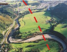 Wellington fault line at Te Marua Terraces