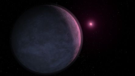 The brown dwarf star would likely be magenta in colour, and provide only feeble illumination of its orbiting planet.