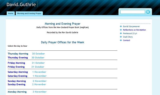 David Guthrie Prayers on Line