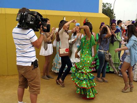 Filming flamenco in Seville