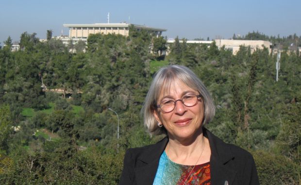 Liat Collins in Israel in front of Knesset, Israel's parliament