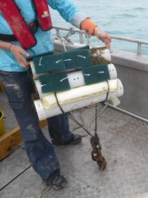 Equipment for an experiment in marine ecology