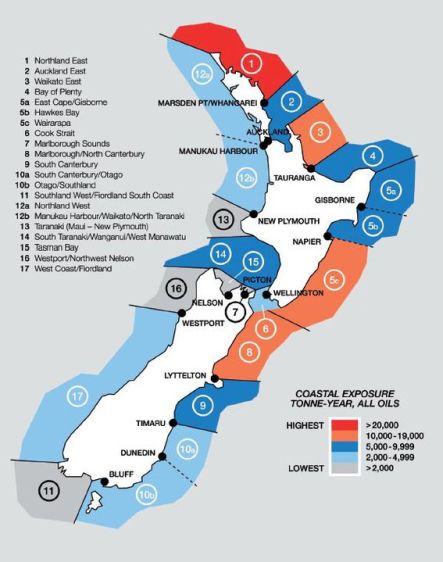 Coastal Exposure Tonne - Year All Oils