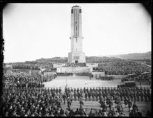 Dedication of National War Memorial Carillon Wellington