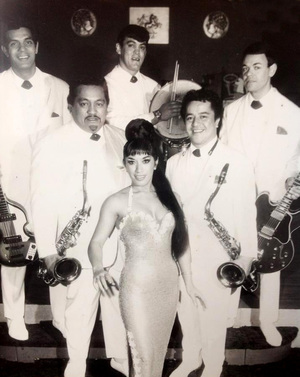 The Maori Volcanics From left to right Nuki Waaka Tui Teka Mahora Waaka Hector Epae and Johnny Nelson with Gilbert Smith at back AudioCulture