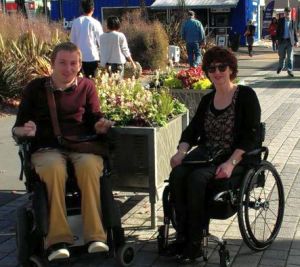 Enjoying the Restart Mall in central Christchurch