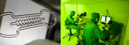 A lab-on-a-chip device, and the clean room