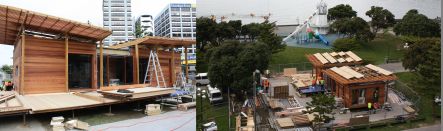 The Meridian First Light solar bach under construction