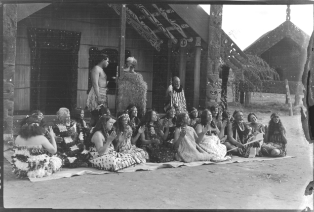 A scene from the film Under the Southern Cross from Sir George Grey Special Collections Auckland Libraries