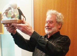 Jack Perkins at his retirement fuction at Radio NZ House Wellington August