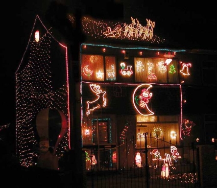 Christmas house.