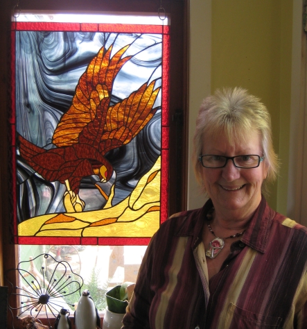 Stained Glass artist Ginny O'Dea.