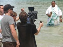 Savage filming in Samoa