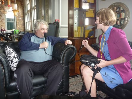 Emma Smith speaking to Daniel Johnston