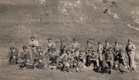 Marines Training on Whareroa farm behind camp Mackay small