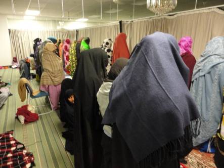 Women praying during Ramadan Hamilton Mosque