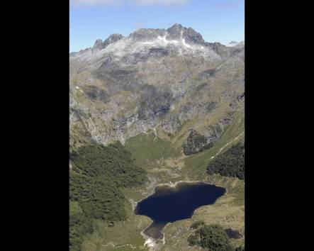 Mt Pickering in the Kepler Mountain Range in Fiordland