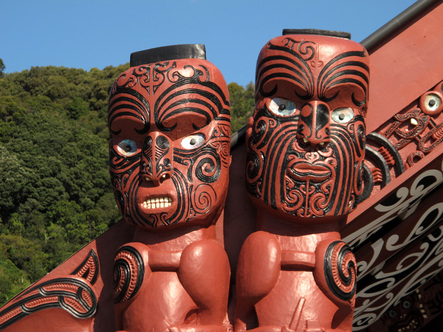 Twins on the amo of Mataatua