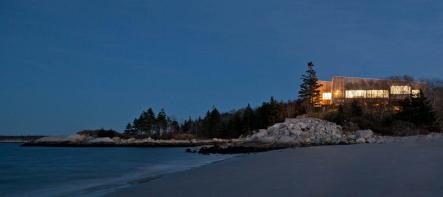 Nova Scotia coastal house side view