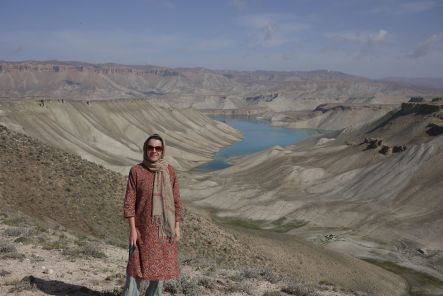 Bamyan July Marianne Elliott at the head of Band i Amir small