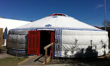 Yurt outside