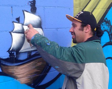 Graffiti artist Wongi Wilson