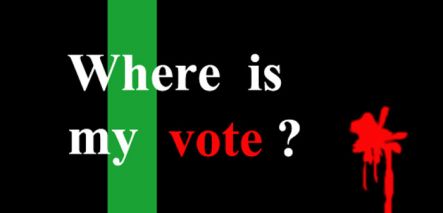 Where is My Vote? The motto of demonstrators against the purported vote fraud.