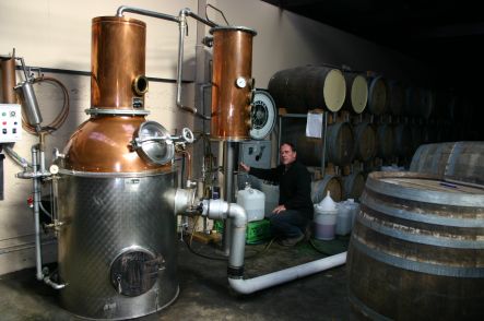 Terry Knight with his still.