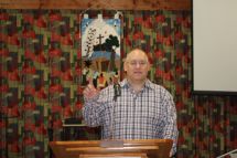 Paul Curwen delivers a sermon at Gateway Christian Fellowship