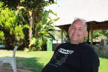 Paul Curwen relaxing back in his hometown of South Africa