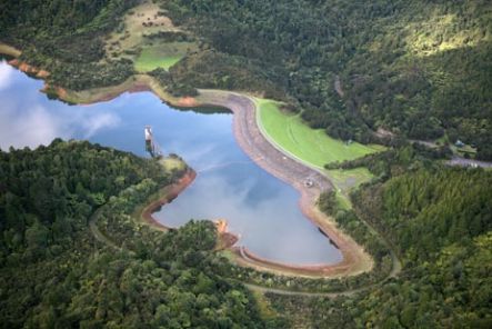 Wairoa Dam in the Hunua Ranges, Auckland