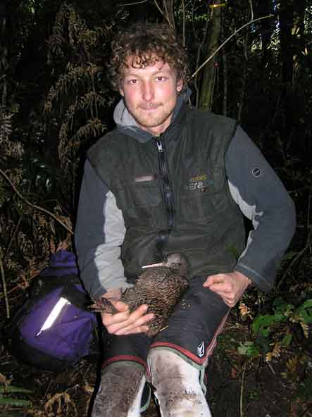 Warren Yorsten with Huatahi just after capture.