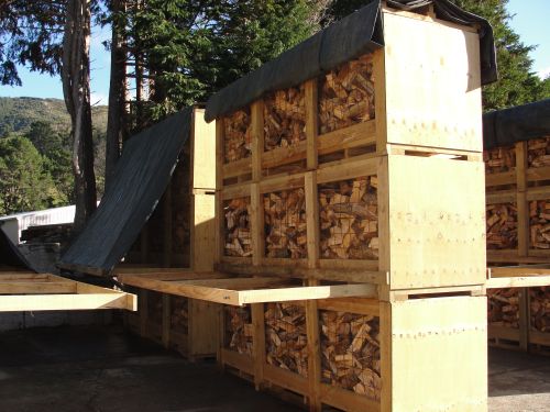 The storage crates at Akatarawa Sawmills