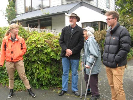 Loop generations of the Moss family outside Janet s house small